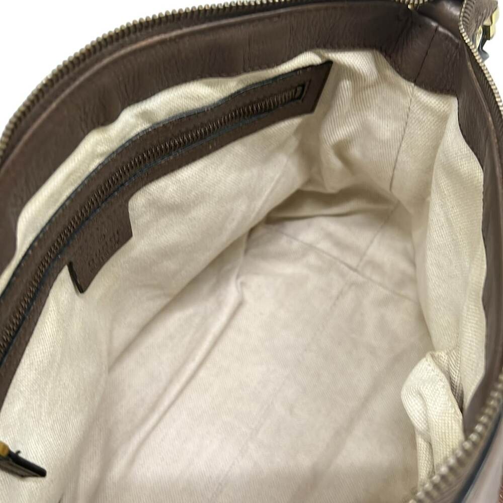 Gucci GG/Sherry Handbag 353114 Beige Dark Brown Multi Jacquard Leather - Picture 7 of 15